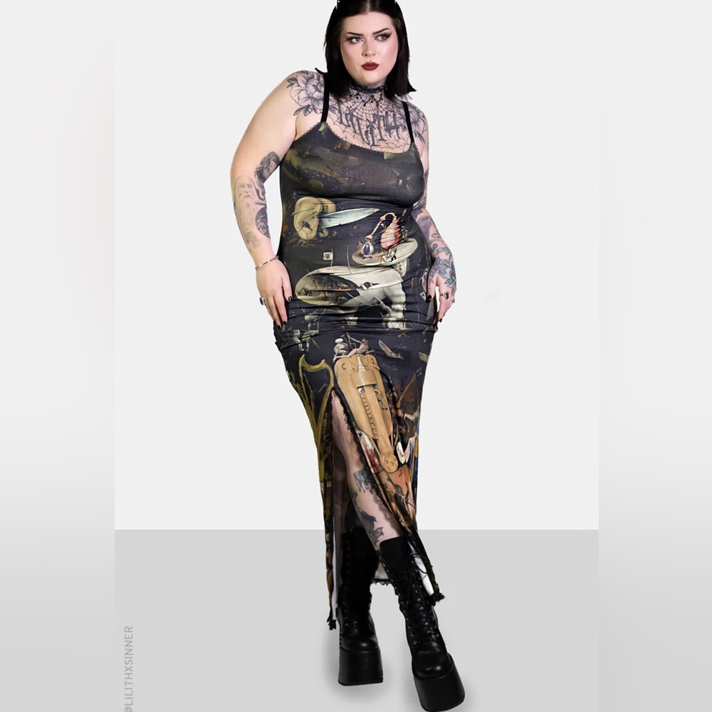 XXL ForestInk Garden of Earthly Delights Maxi Dress